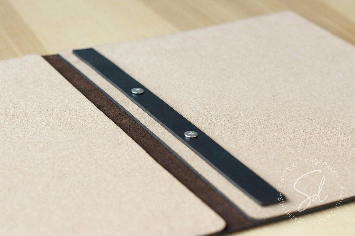 Chocolate Leather Menu Book with Cork for restaurant