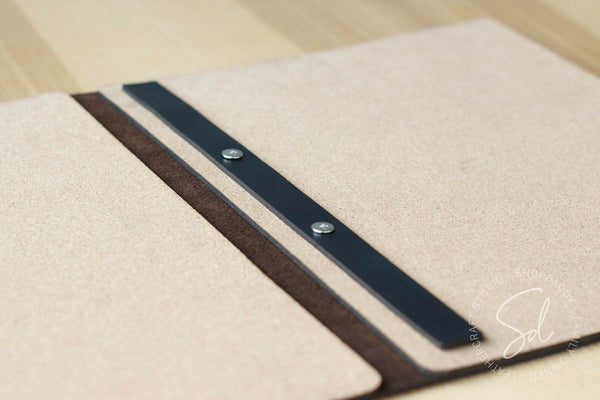 Chocolate Leather Menu Book with Cork for restaurant