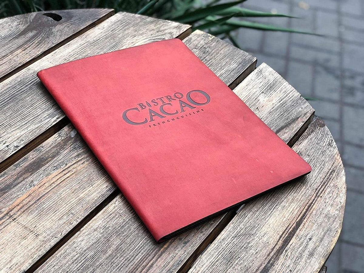 leather menu cover for restaurant shopdaddy studio