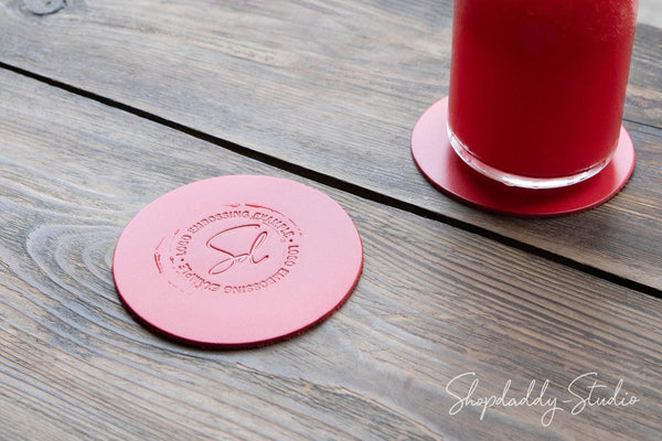 circle coaster set for wine glasses shopdaddy studio 