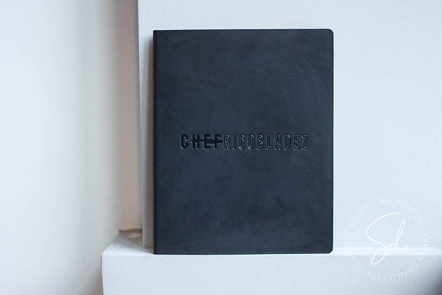 cafe thick leather menu folder A5 shopdaddy studio