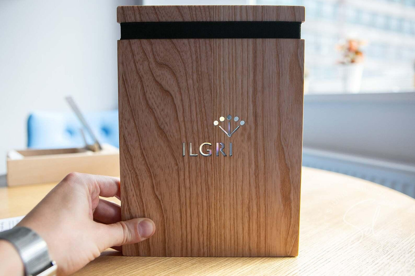 cafe wooden Lacquer Menu Board with Elastic Band