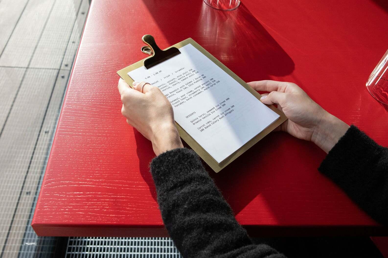 Brass Menu Clipboard – Shopdaddy-Studio