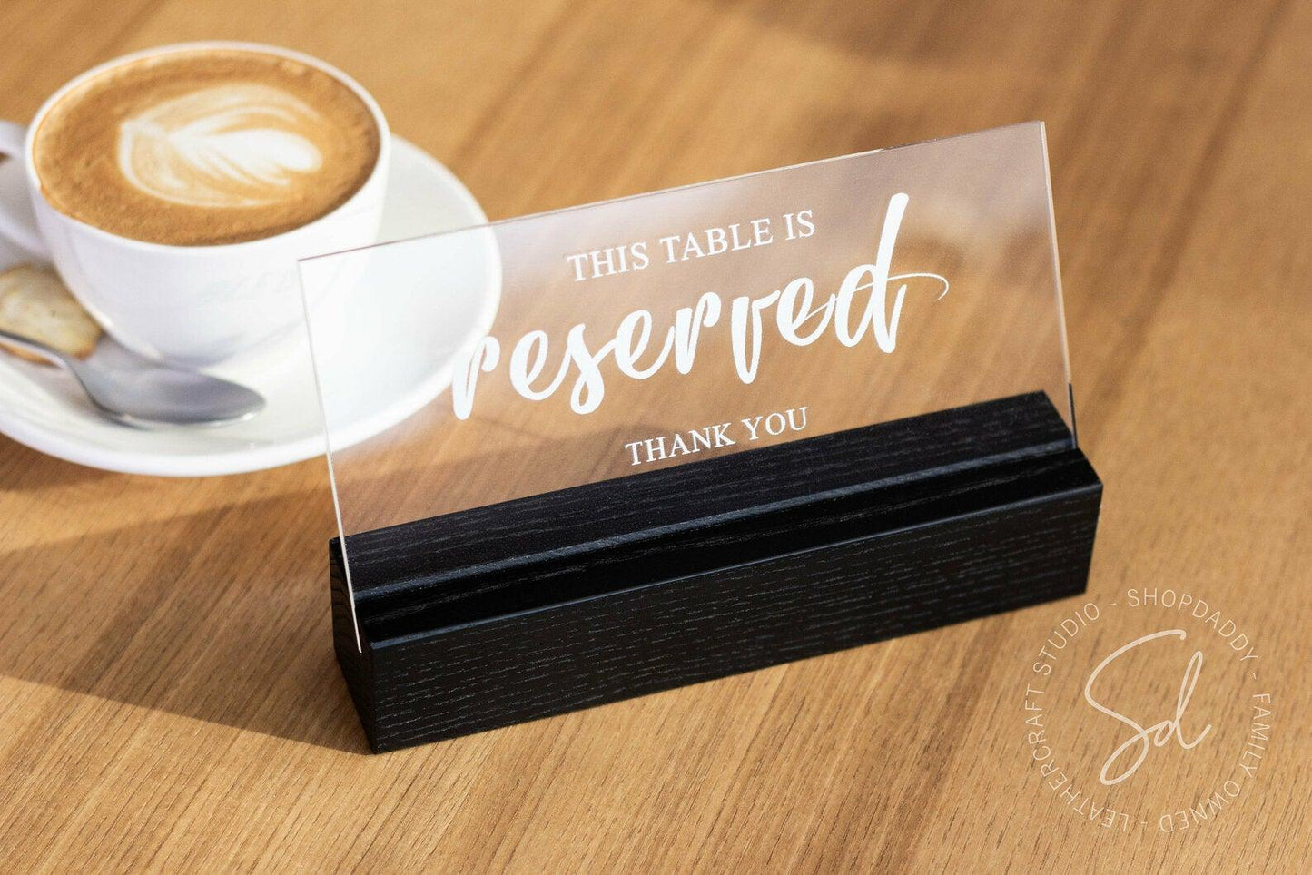 Wooden / Acrylic Reserved Sign for wedding