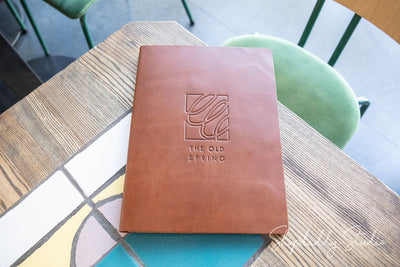 cafe menu hardbook for guests shopdaddy studio