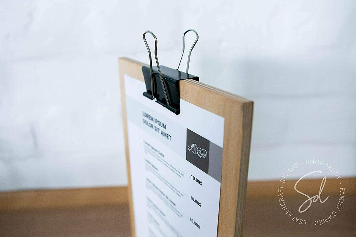 Modern Straight Wooden Table Stand with Binder