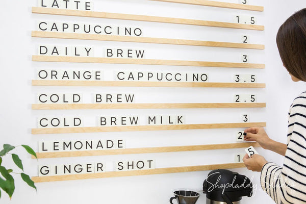 Additional Set of Letters for PVC Letter Board