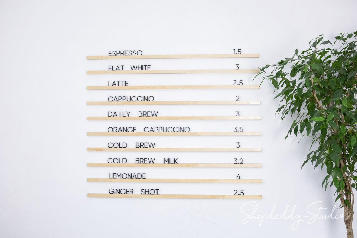 baker cafe menu wall board shopdaddy studio