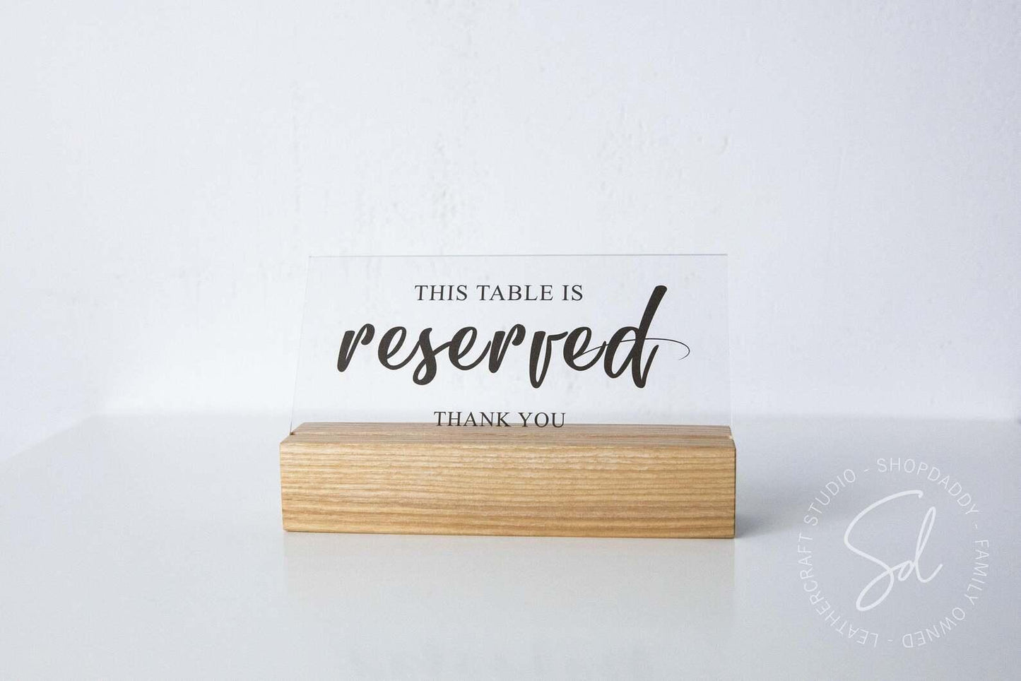 Elegant Wedding Table Reserved Sign