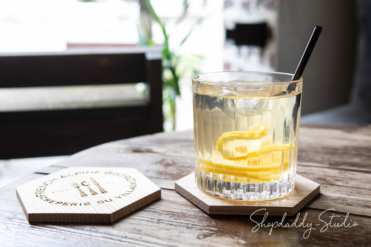 Set of Wooden Coasters (5 pcs) for beer