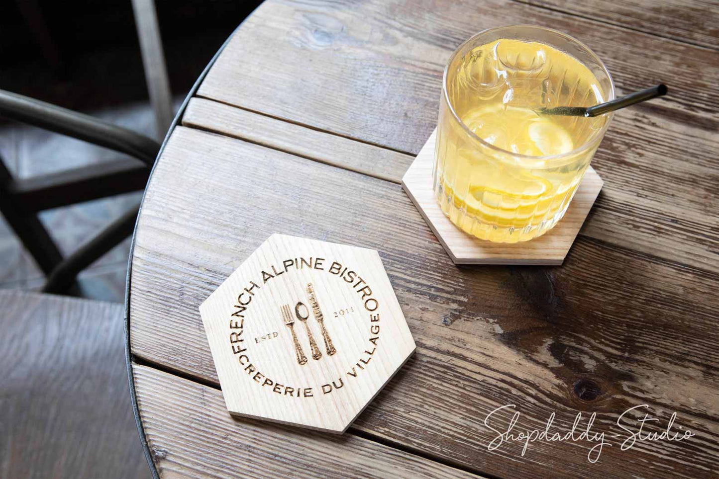 Set of Wooden Coasters (5 pcs)