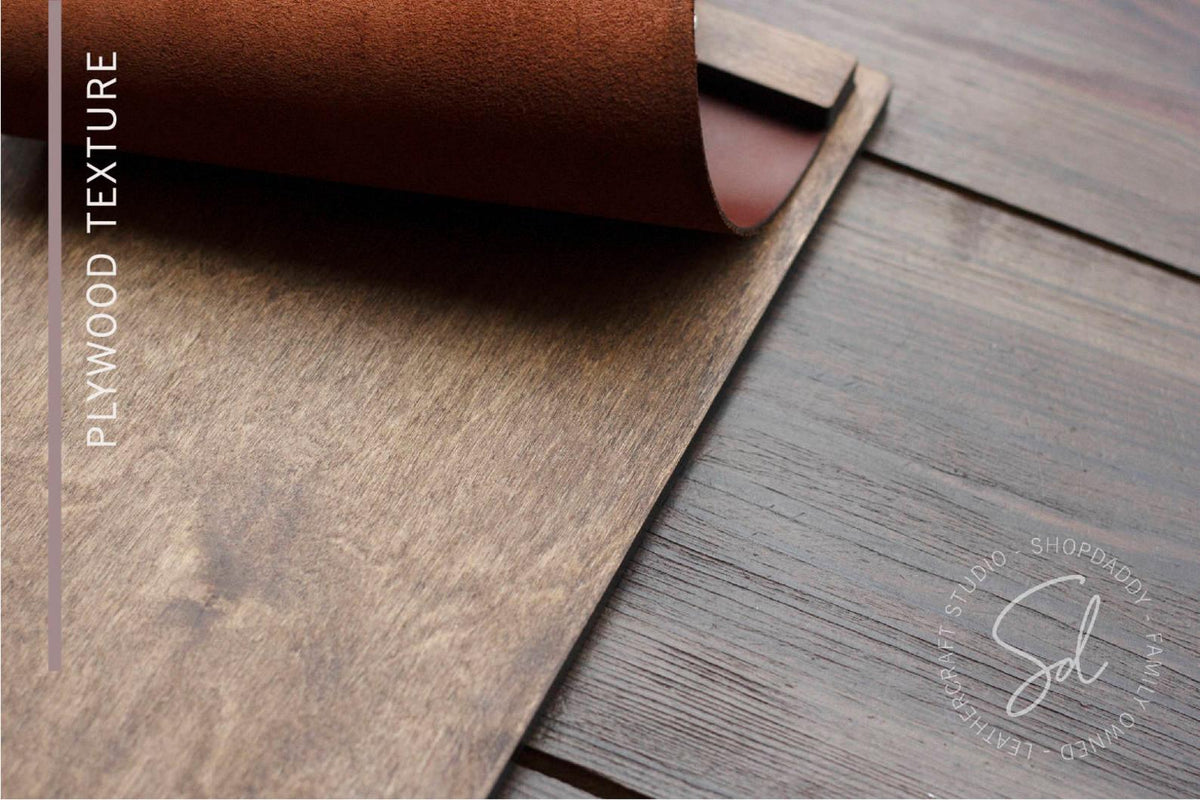 wooden Walnut Menu Board with Leather Cover