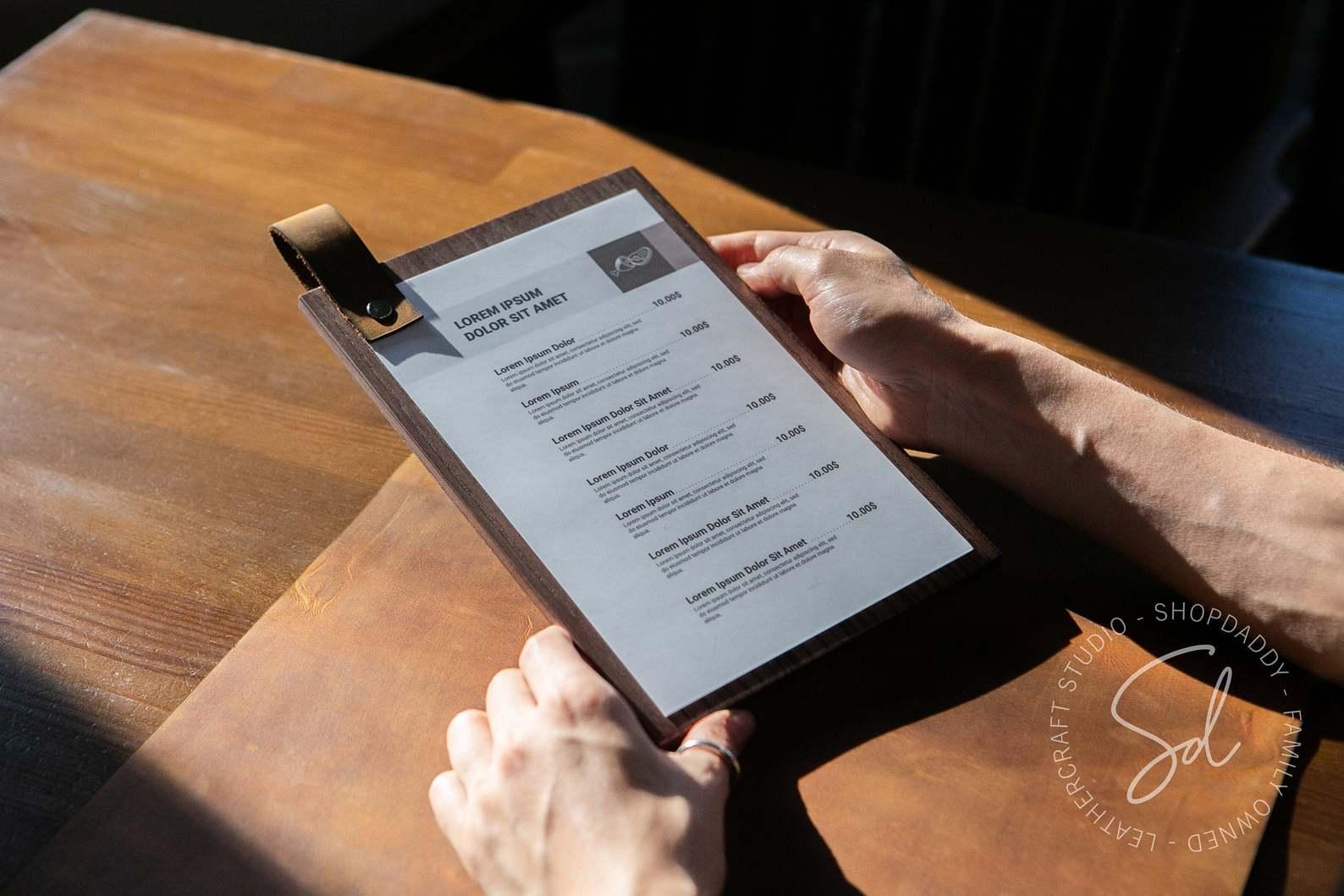 Wooden Menu Card Holder – Shopdaddy-Studio