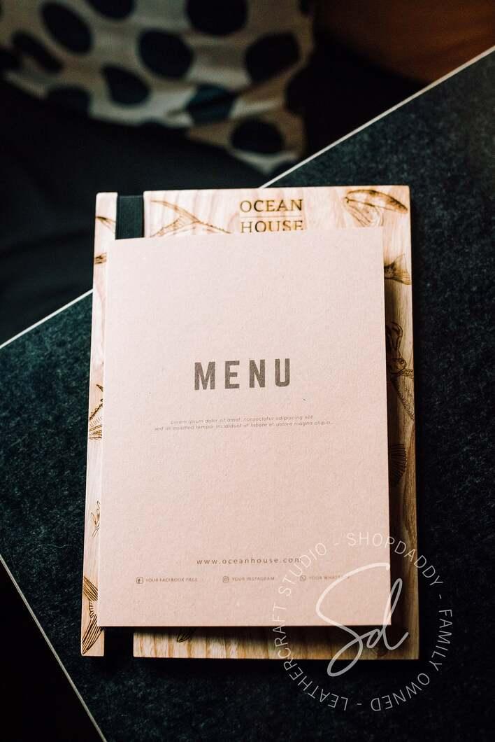 wooden board for easy daily change menu shopdaddy studio