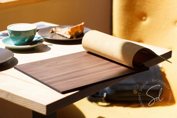 Elegant Menu Board with Leather Cover