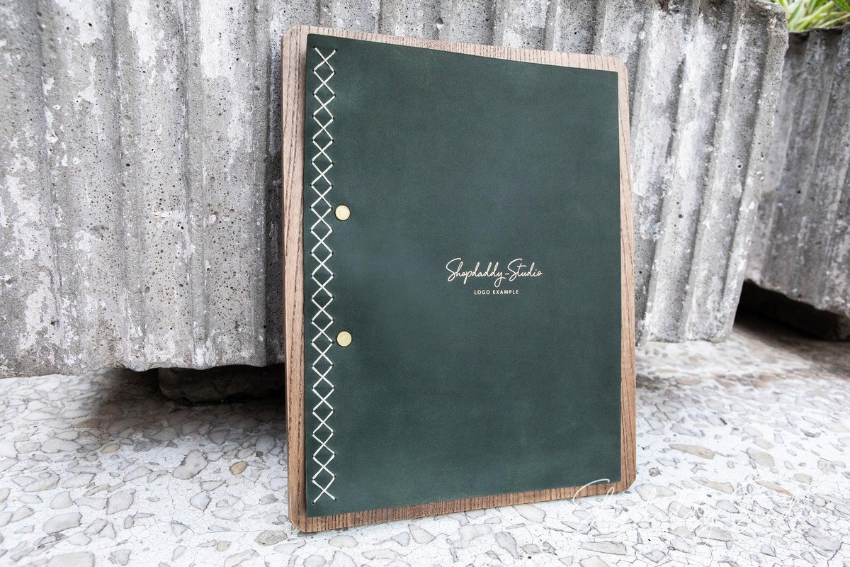 restaurant leather cover for wine list a5 shopdaddy studio