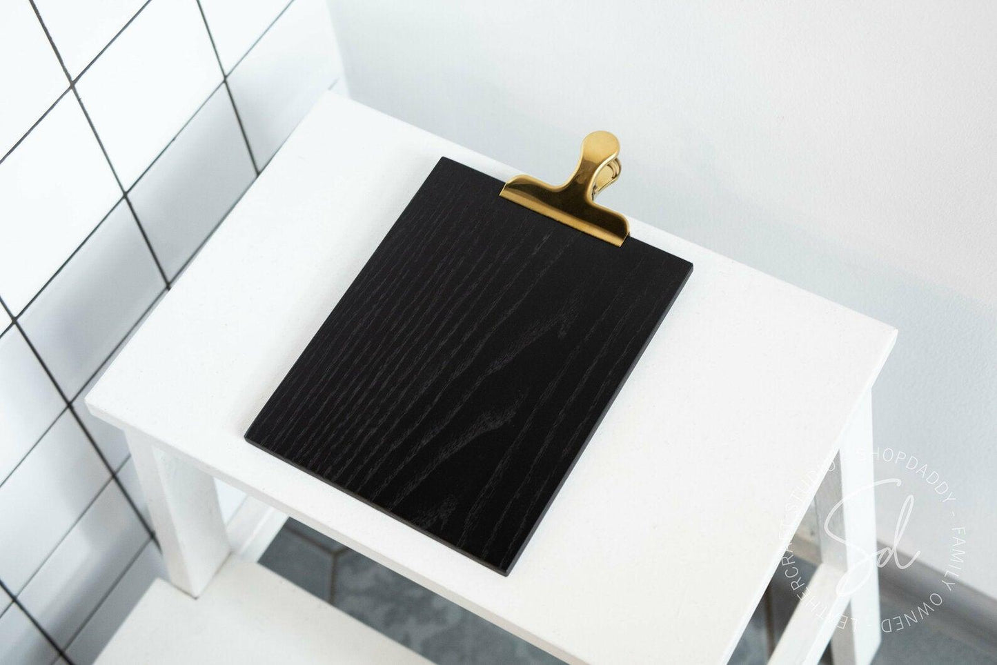 cafe wooden menu clip holder A4 shopdaddy studio